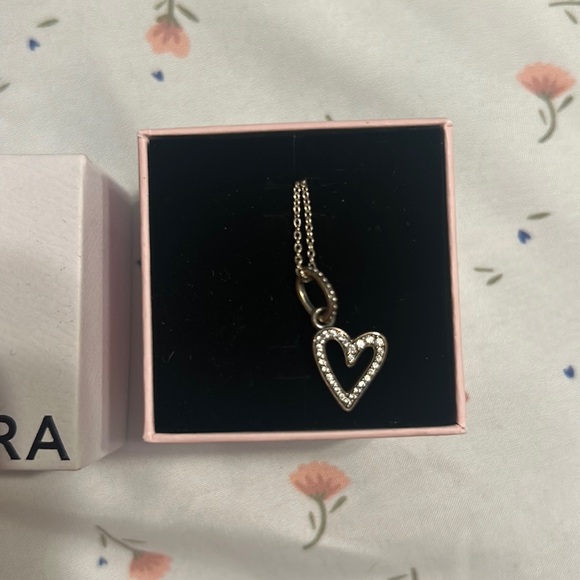 Pandora Jewelry - Pandora Silver Heart Necklace